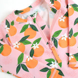 Orange You the Sweetest L/S Zipper Rash Guard 2-Piece