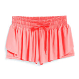 Girls Butterfly Shorts - Coral
