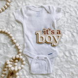 It’s A Boy Gender Reveal Announcement Sign - Dusty Blue