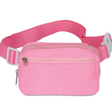 Pink Nylon Belt Bag