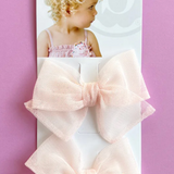 2PK Tulle Baby Bloom Clip| Ballet Pink
