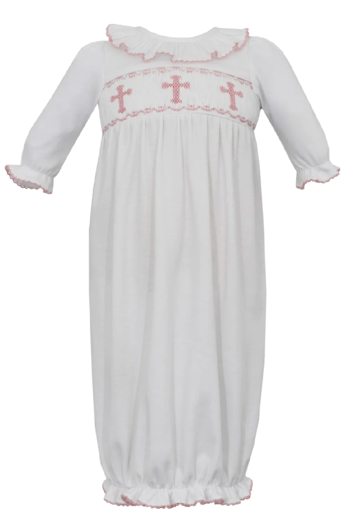 knitted christening dress Angel Kissed / DROPS Baby 11-15