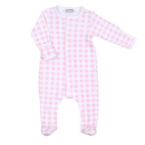 Baby Checks Spring 24 Girl Footie Pink