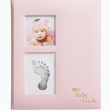 Linen Babybook - Pink
