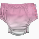 Eco Snap Swim Diaper Gusset - Pink Stripe