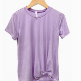 Twisted Knot Short Sleeve - Lilac