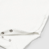 Cotton Detailed Bodysuit | White