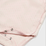 Cotton Detailed Bodysuit | Light Pink