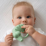 Crocodile | Natural Rubber Teether, Rattle, and Bath Toy
