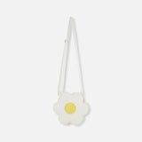 Flower Bag with Glitter - White