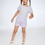 Crinkle Jersey Short- Lilac