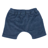 Cotton Terry Boys Pocket Shorts - Navy