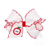 King Moonstitch Apple Embroidered Bow