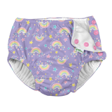 Snap Reusable Swim Diaper-Violet Rainbows