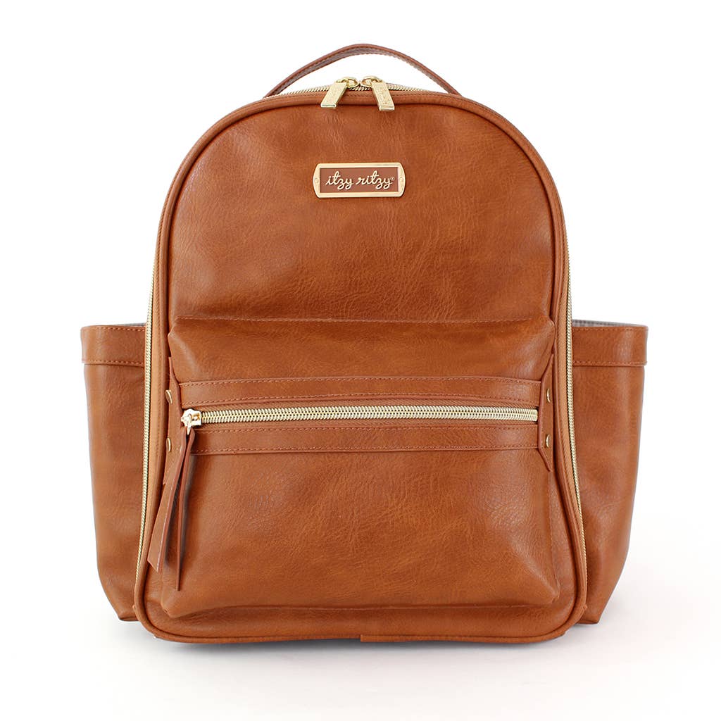 itzy ritzy diaper backpack mini Cognac Itzy Mini™ Diaper Bag Backpack