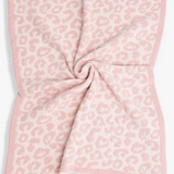 Kids Leopard Print Luxury Soft Throw Blanket- Pink