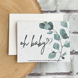 Baby Shower Card | Oh Baby | Seed Paper