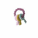 Key Rattle Teether - Blue/ Pink