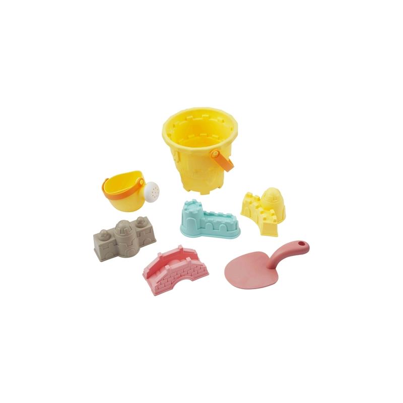 Playbees Beach Sand Toy Set, Includes 12 Sets,Buckets and Shovels,4.25  inches,Sand Castle Beach Mold Pails, Plastic Beach Buckets & Shovel Tools