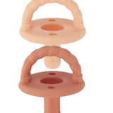 Sweetie Soother 2 pk - Apricot & Terracotta Braids