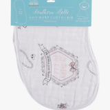 Southern Belle Burp Cloth and Bib Combo