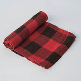 Cotton Muslin Swaddle | Red Plaid