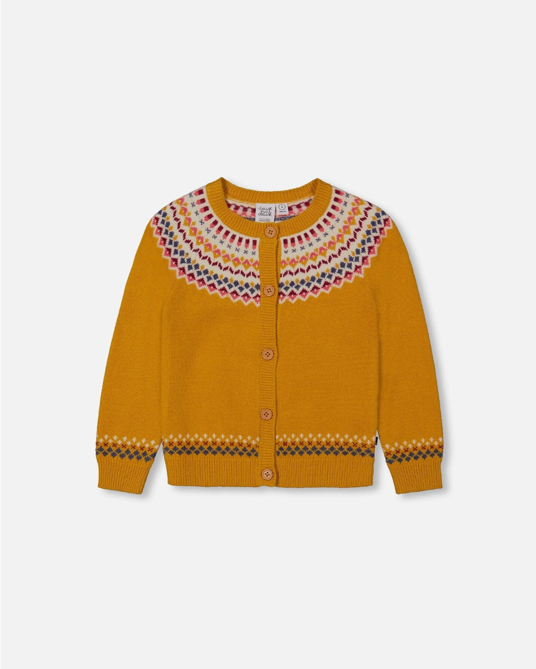 Icelandic Knitted Cardigan - Golden Nugget