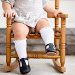 White Lace Top Knee Socks Little Stocking co.