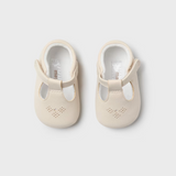 Velcro T-Strap Shoes - Tan, baby shoes, newborn shoes, t-strap, mary jane shoes