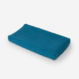 Cotton Muslin Changing Pad Cover | Lake
