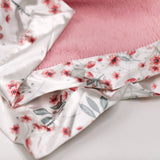 Sakura Bloom Satin Back Receiving Blanket