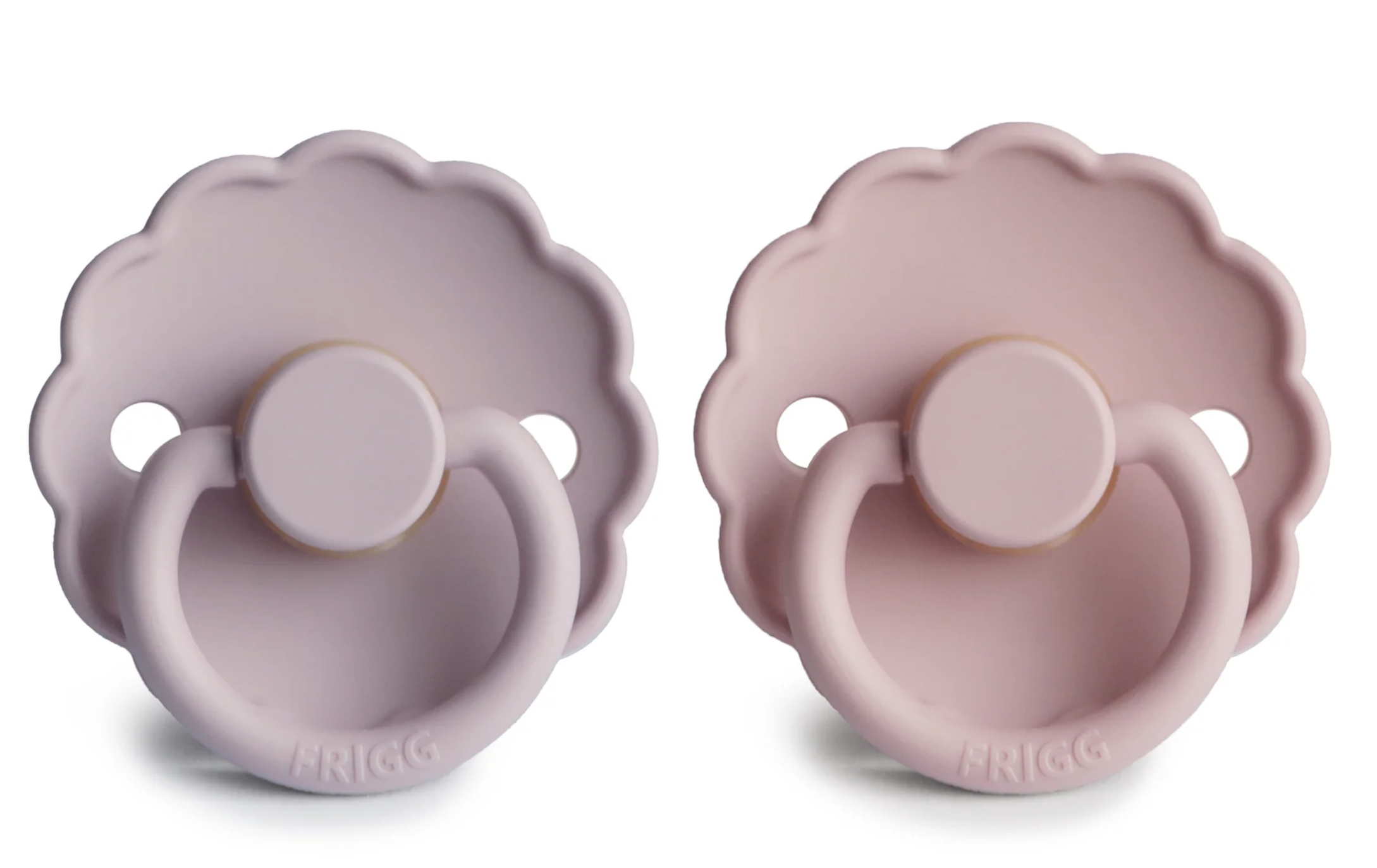 Frigg Daisy Natural Rubber Pacifier - Baby Pink/Soft Lilac