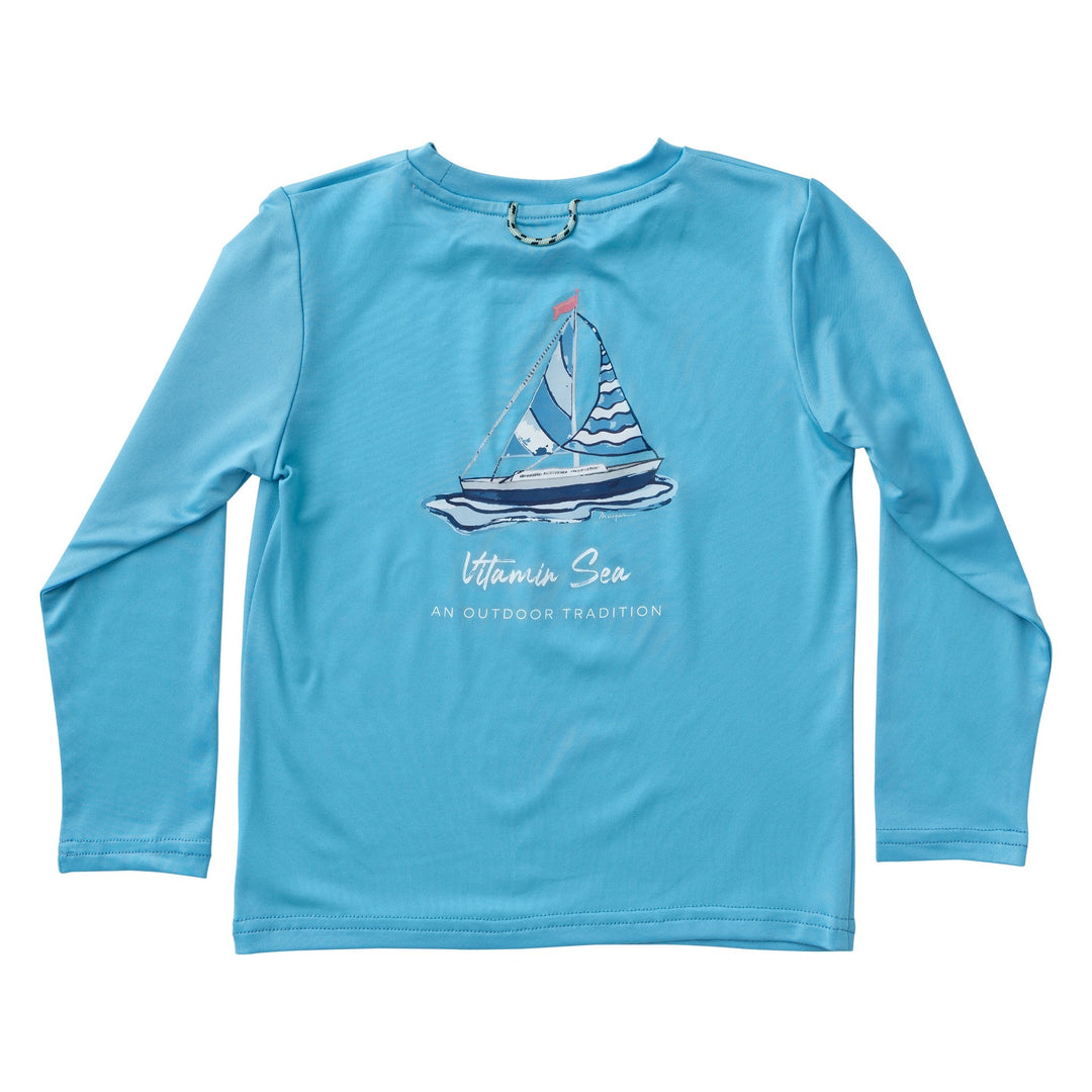 L/S Pro Performance Tee - Ethereal Blue