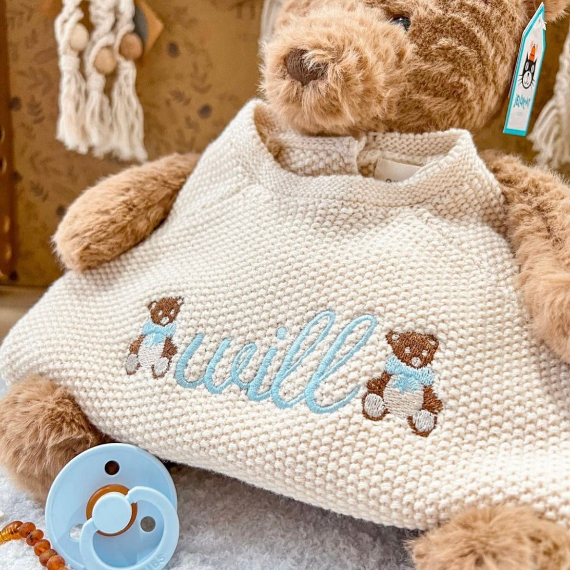 beautiful embroidery custom knit sweater embroidery baby boy 