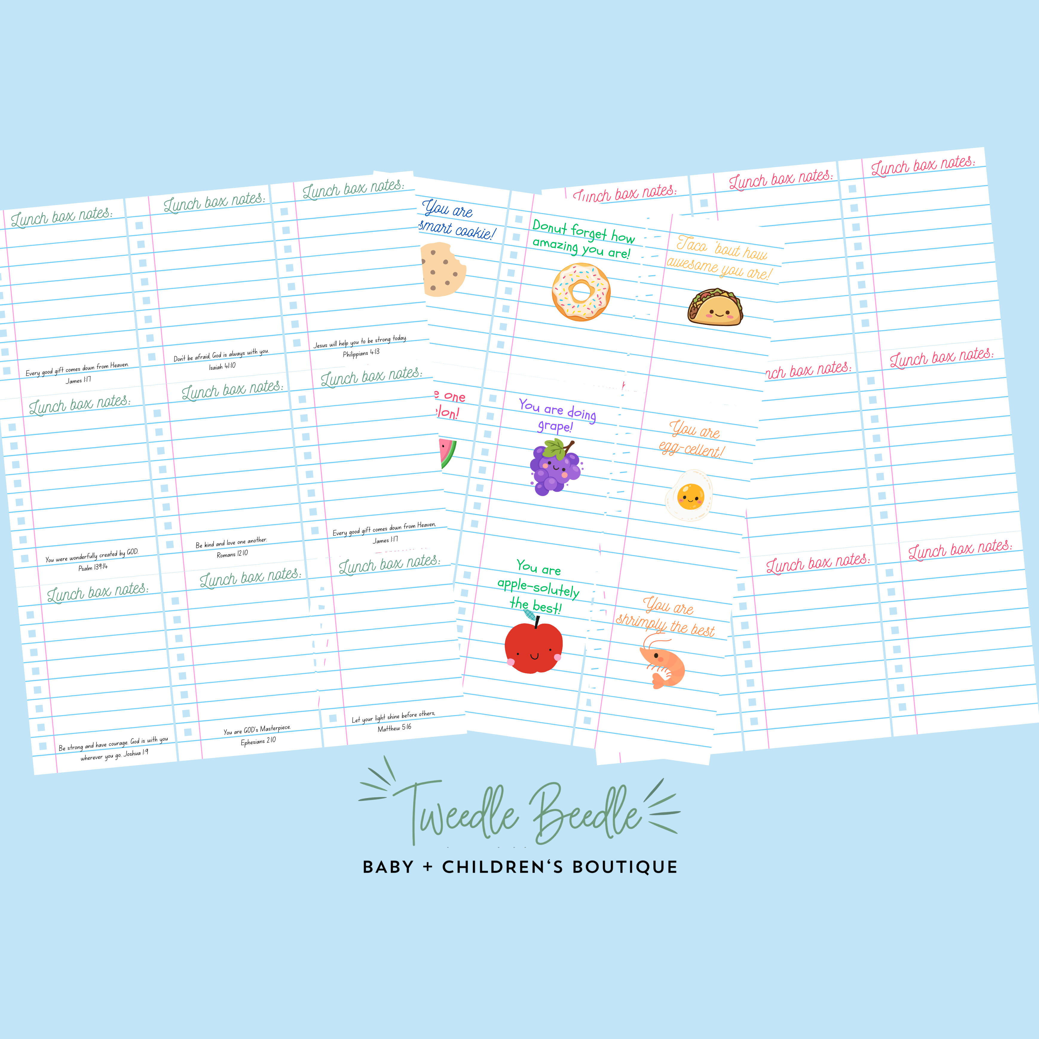 Back-to-School Made Special with Tweedle Beedle + Free Printable Lunch Box Notes