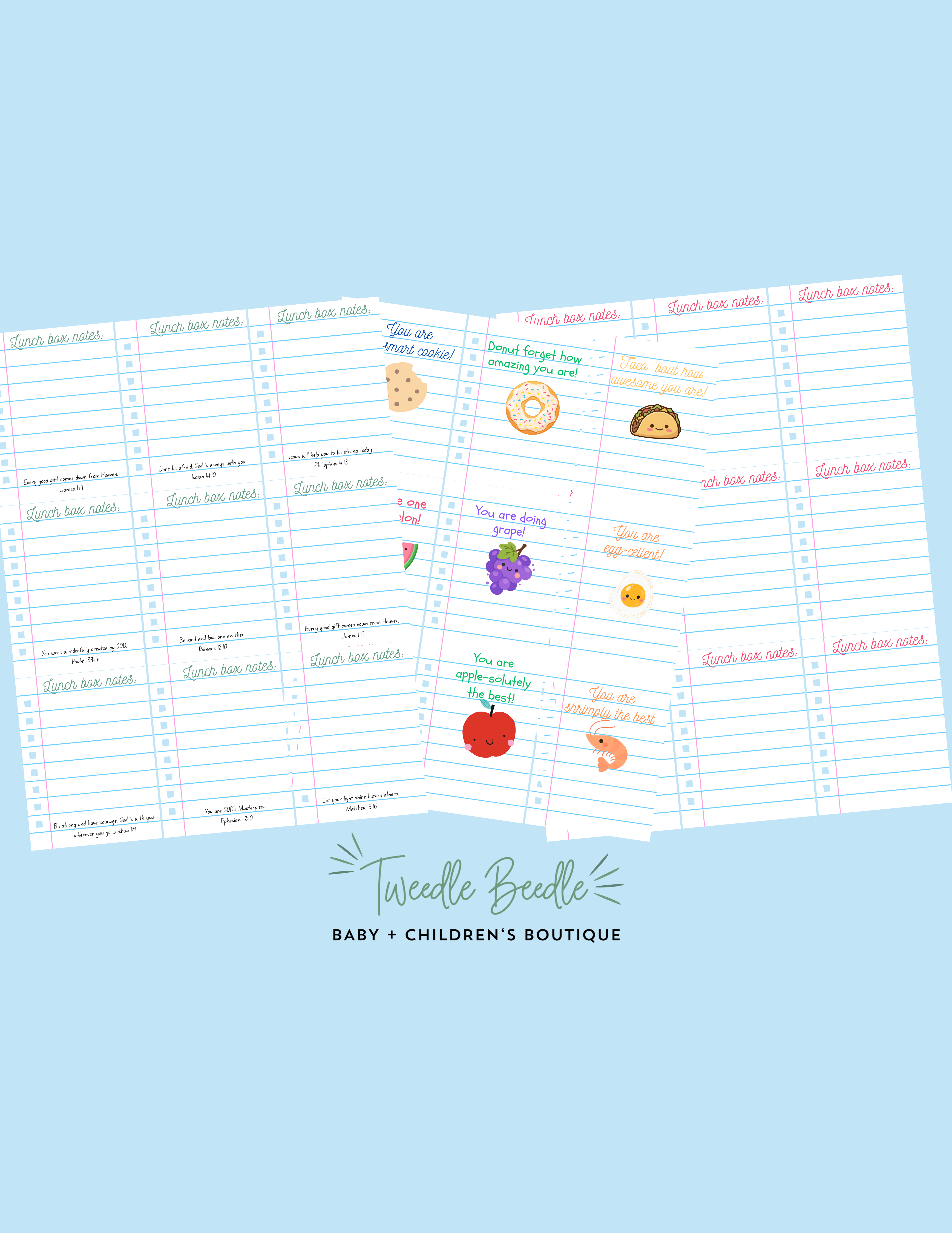 Back-to-School Made Special with Tweedle Beedle + Free Printable Lunch Box Notes