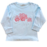 Light Blue Valentine Dump Truck T-Shirt