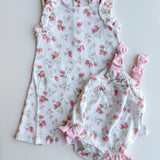 Strawberry Kisses Bubble w/ Bows