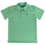 Performance Henry Polo | Green & White Stripe