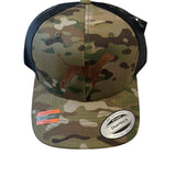 Adult Brown Dog Camo Hat