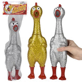 Sparkle Rubber Chicken 13.25"