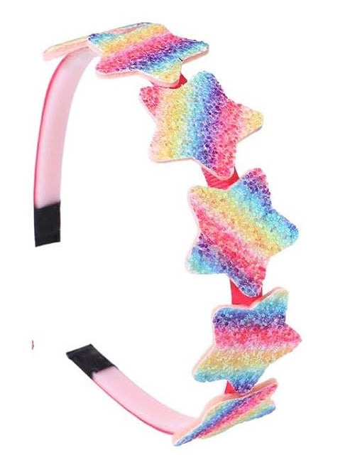 Girls Glitter Headbands Stars