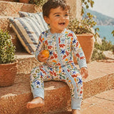 2-Way Zip Romper, Palermo Picnic
