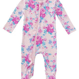 2-Way Zip Ruffle Footie, Garden Secrets