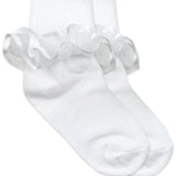 Frilly Ruffle Lace Turn Cuff Socks