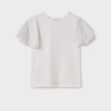 Girls Dressy Ruffle Sleeve Blouse