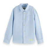 Boys' Yarn-Dyed Linen Blend Shirt