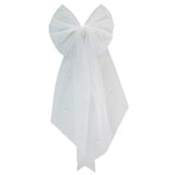 Shimmer Pearl Tulle Bow (color options)