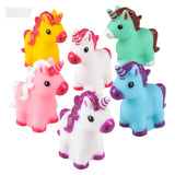 2" Rubber Unicorn Bath Toy