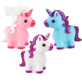2" Rubber Unicorn Bath Toy
